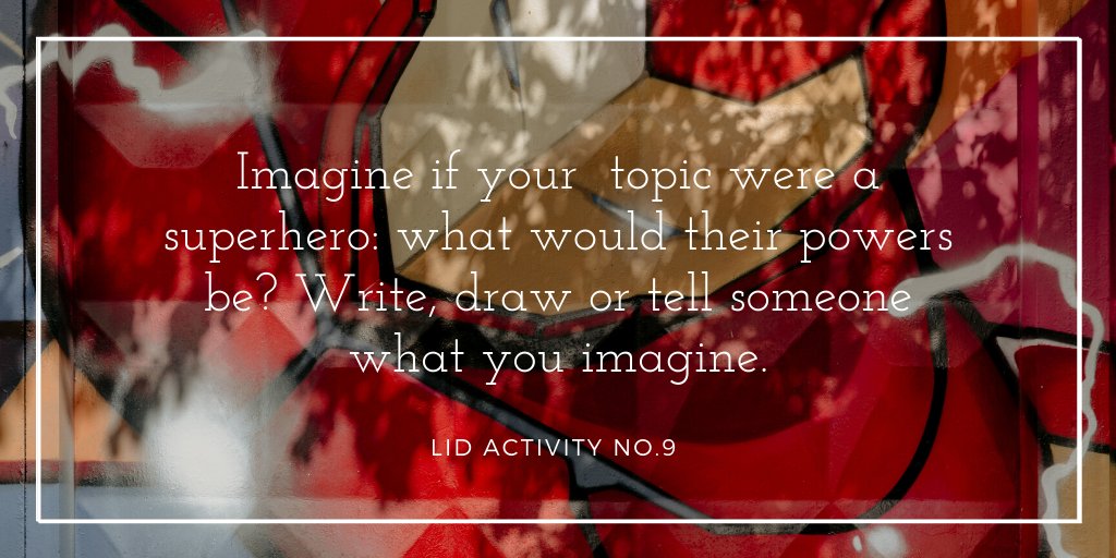 Many LiD topics can be explored no matter where you are. The mind can travel wherever it wants to. What can you imagine about your LiD topic? <a href="/perfinker/">Gillian Judson, PhD</a> #imaginED #create #inquire #sfueducation #inquirybasedlearning #teachertools #teachingandlearning #learningfromhome