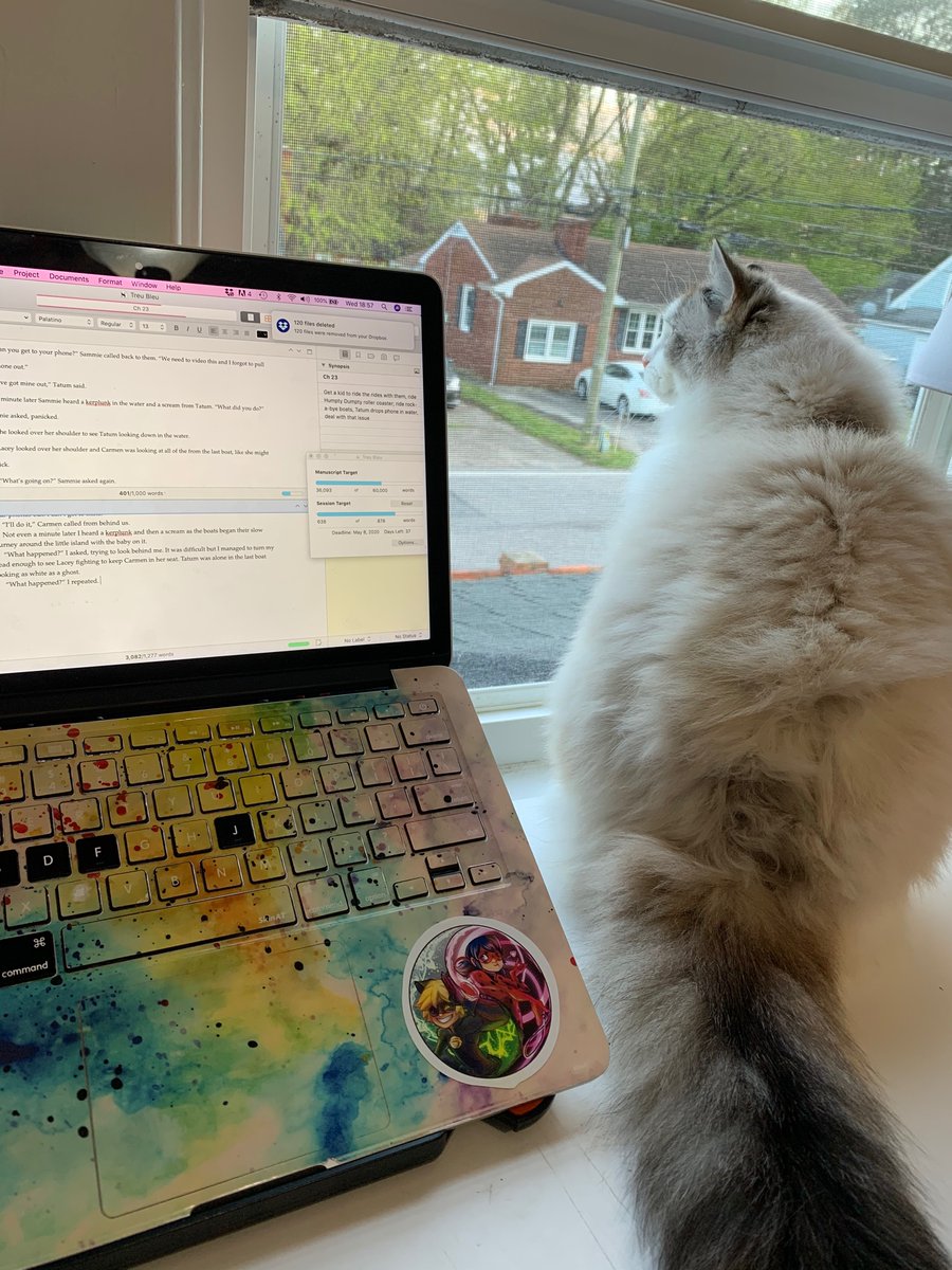 andreananowrimo's tweet photo. Happy first day of #campnanowrimo2020 ! My little writing buddy and I are hard at work! I’m at 36k for my draft and about 600 words so far for the day but I hope to get to 900. How’s your Day 1 going? #amwriting #nanowrimo #CampNaNoWriMo https://t.co/rdI0C3tVTS