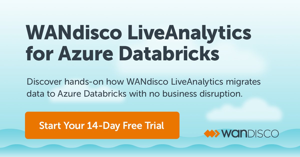 diamandakis's tweet photo. Free trial of WANdisco LiveAnalytics for Azure Databricks. LiveAnalytics provides continuous data replication from on-premises Hadoop analytics to Databricks with no downtime and no data loss #bigdata #LiveAnalytics #AzureDatabricks #cloudmigration #azure https://t.co/3bM0YInGUO https://t.co/mwgs8aaqPL