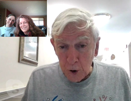 RNLeadership's tweet photo. Missing Dad/Papa💜 but so grateful to have Skype to bring us together for lots of laughs and keeping in touch with each other! #ENDALZ #EndAlzheimers https://t.co/hcHeUgN7XY