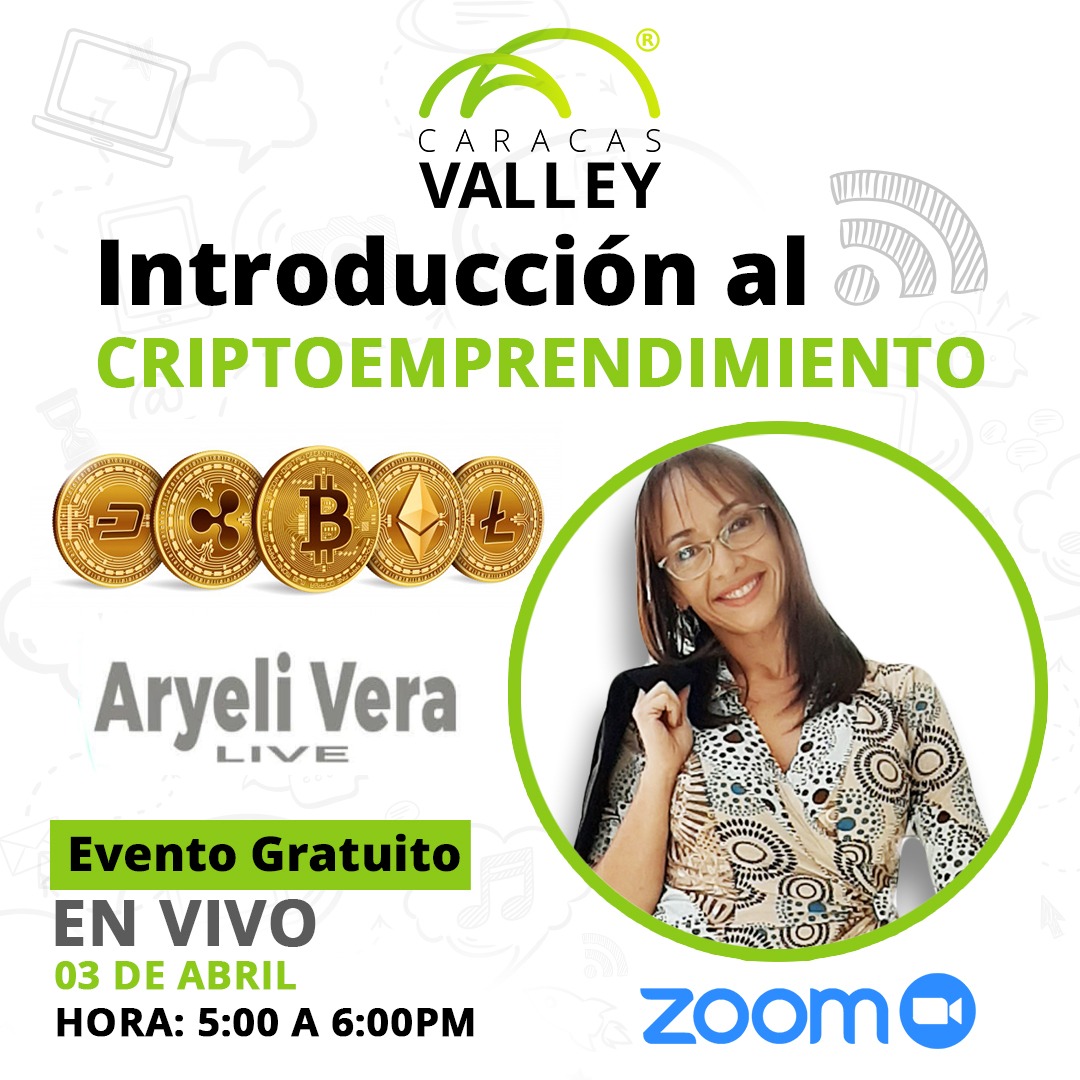 AryeliVera's tweet photo. Anímate a conocer las oportunidades que ofrece el #criptoemprendimiento. Aprende cómo operar en #Bitcoin y otras #criptomonedas este #3Abr en #Live junto a @jorgeluisfarias de @cryptobuyer en la #Digitalweek #MentoringDisrupcion2020 #EmprendeCaracas Acá 👇https://t.co/1PVwiqY2JQ https://t.co/jGDKJ8CU6j