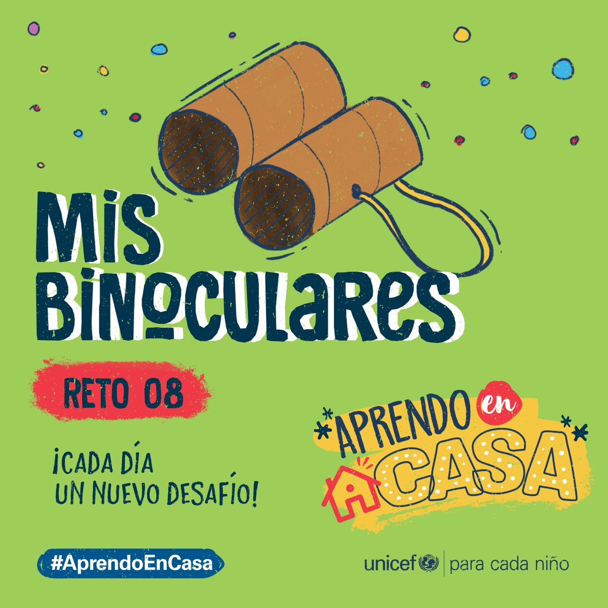 UNICEFargentina's tweet photo. Veo veo 👀
¿Qué ves? 🧐
¡Un nuevo reto de #AprendoEnCasa!
Con este nuevo desafío podrás apoyar el desarrollo de la motricidad y creatividad de tus hijos e hijas 👧👦 🏠♥️.
¡Seguí el paso a paso, compartí tu 📸|🎥 y motivá a más familias 💪! https://t.co/p4cEXtGm4k