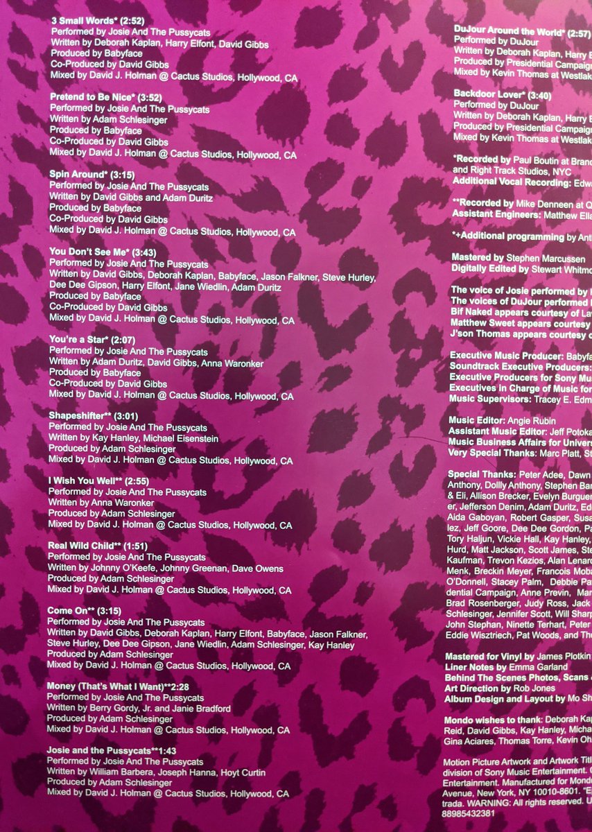 Blank Check Podcast Adam Schlesinger S Talent And Contributions To The Josie The Pussycats Soundtrack Noted On The Vinyl One Of The Many Projects He Worked On He Was Only Blank Check Podcast Adam Schlesinger S Talent And Contributions To The Josie The Pussycats Soundtrack Noted On The Vinyl One Of The Many Projects He Worked On He Was Only
