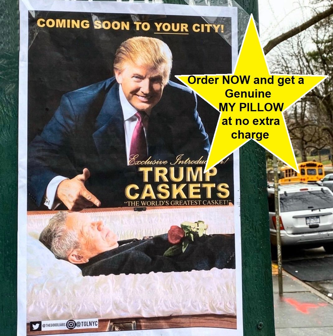 AReelCinemaHome's tweet photo. @ProudResister Of course @realDonaldTrump being a great businessman will sell #Trumpcaskets to all his #MAGA #FoxNew supporters. Especially fools in FL & TX planning to fill churches on Easter because #coronavirus is a hoax & political hit job. Get ready for #Trumpcaskets #TrumpBodyBags 🤣😇😂 https://t.co/QLNrwwqTbO