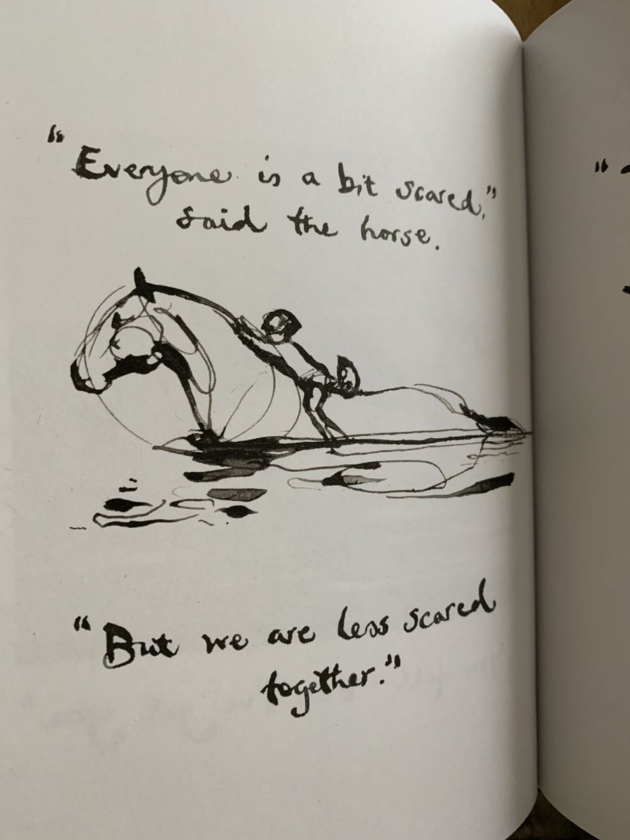 klein_staci's tweet photo. My new favorite book...The Boy, The Mole, The Fox and The Horse by Charlie Mackesy. You can turn to almost any page and find something uplifting! @western161 #D161eLearning https://t.co/ZNC9I4MKJr