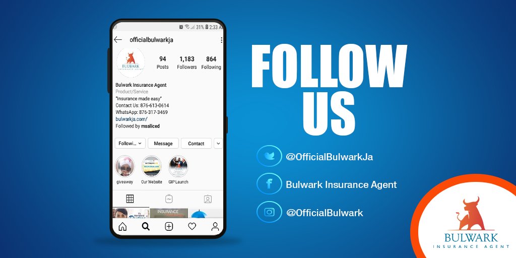 officialbulwark's tweet photo. For Industry tips, saving hacks and to keep updated with all things Bulwark! 
Follow Us!
#BulwarkInsurance #Insurance #HealthInsurance #InsurancePolicy #FollowUs https://t.co/YGgQu6oxdx