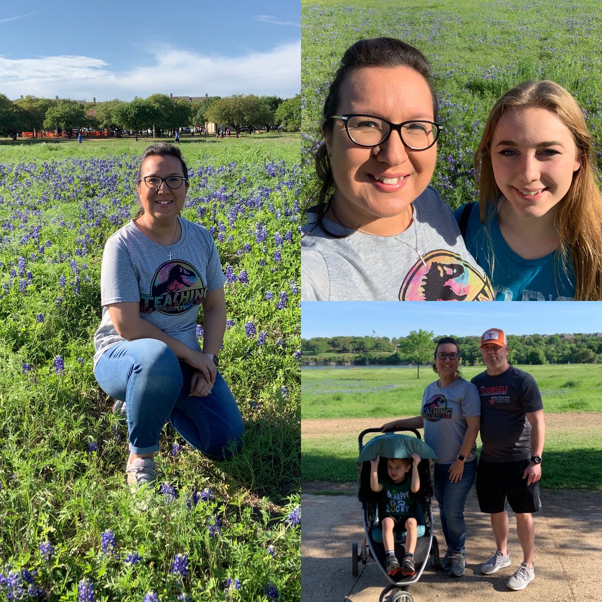 #goodthingsgisd #fordstrong #brushycreek #texasbluebonnets #villageelementary @ElementaryFord @GeorgetownISD @Village_Elem Family time on a walk at Brushy Creek