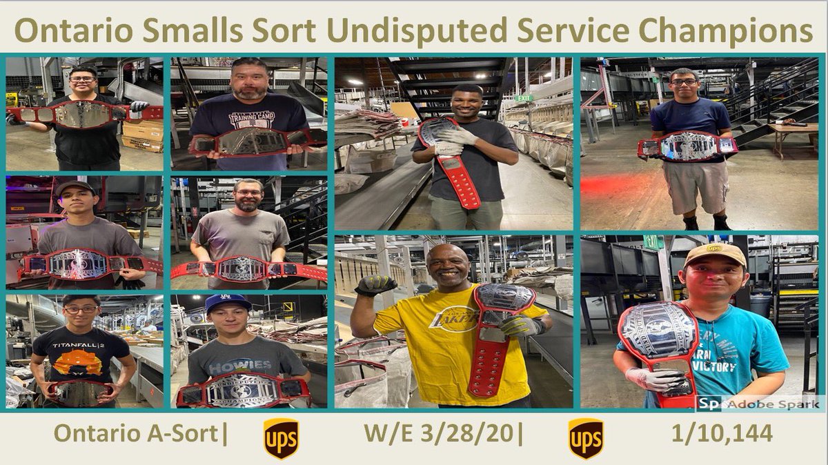 Ontario Afternoon Sorts World Class Service Champions 📦🏆 1/10,144 for the week!!!! @SouthCalUPSers <a href="/eliaa_luna/">Elia Luna</a> <a href="/gamer1972/">Marco Quintero</a> <a href="/jrindafernshaw/">Fern Shaw</a> #ServiceChampions