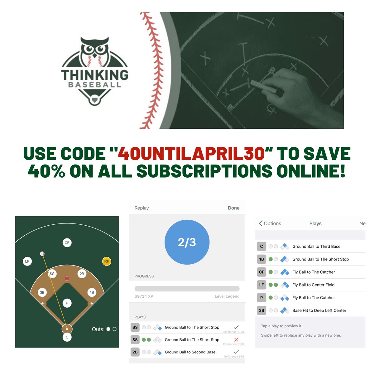 Defensive situations brought to you #athome by <a href="/ThinkBaseball/">Thinking Baseball</a>