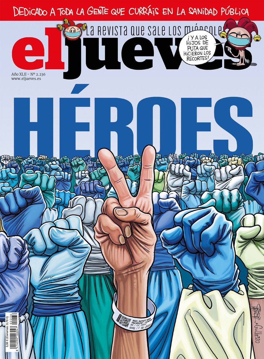 RaquelBlascoR's tweet photo. Gracias por ese pedazo de portada @eljueves 👏👏👏👏👏👏 https://t.co/X7sbsUaSqA
