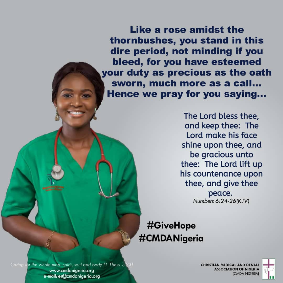 ourowndoctor's tweet photo. As believers, and as disciples of Luke, this is what we say at times like this.
#givehope
#CMDANigeria https://t.co/RIJr2ZWszg