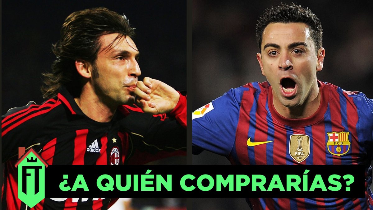 DTVTotal's tweet photo. Hoy en #FutbolTotalEnCasa nos preguntamos:

🤔 Si tuvieras que fichar a uno para tu equipo...

¿A quién comprarías?

❤️ Andrea Pirlo
🔃 Xavi Hernández https://t.co/1EZTFVrFQk