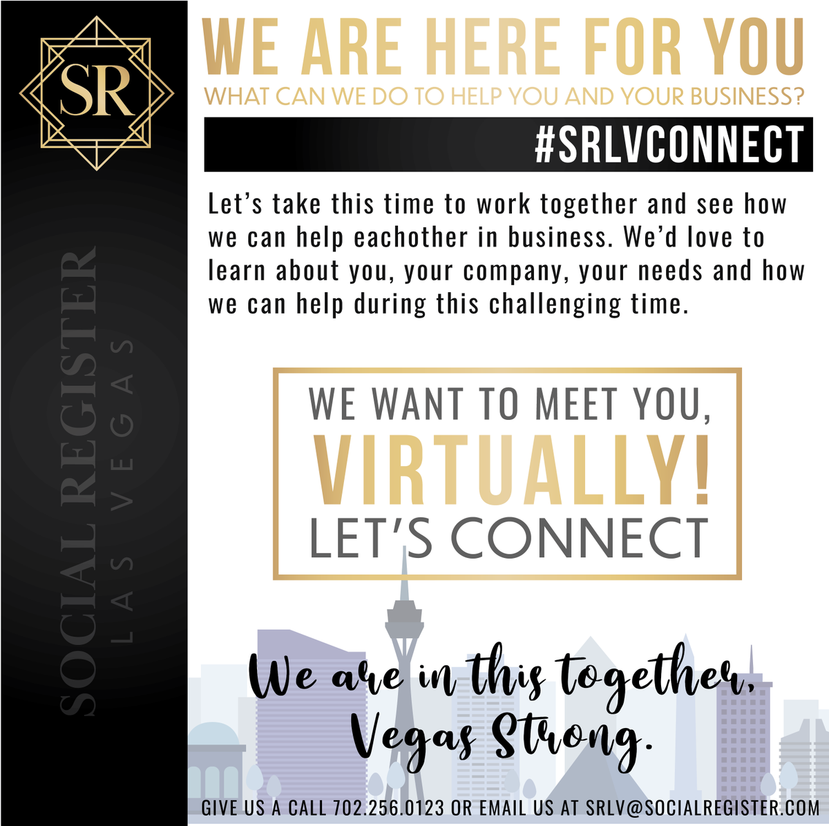SR_Network_'s tweet photo. We want all of our esteemed members and the Las Vegas community to know that WE ARE HERE FOR YOU.
.
How can we help you and your business during this time?  Let's connect!

#SRLVCONNECT https://t.co/pNOo82tSFI