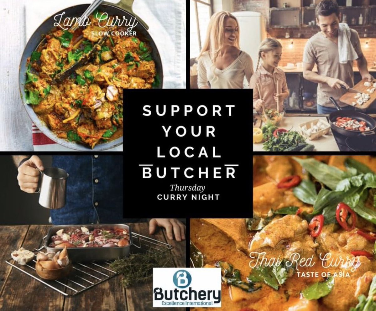 Thursday night is curry night, support your local butcher