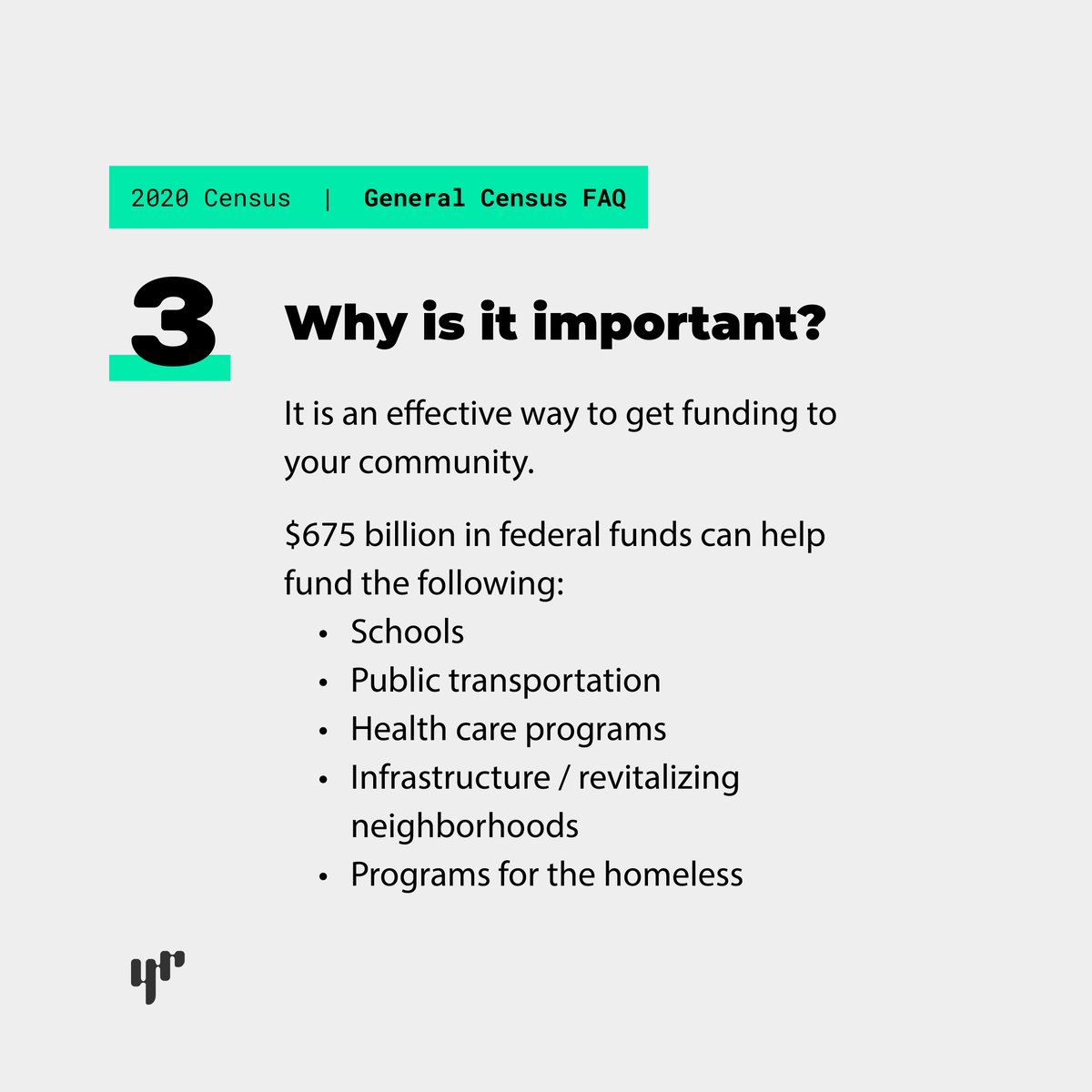 itsYRmedia's tweet photo. How does the census=money to my community? What happens if people don't respond? We've got you covered. Check out our breakdown. #2020Census #Censusday2020 https://t.co/EJ0qVzFOnJ