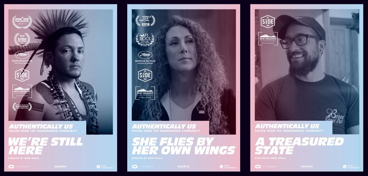 MelborOfMars's tweet photo. Oculus releases ‘Authentically Us’ in celebration of International #TransgenderDay of Visibility.

New #OculusTV Series Shines A Light On The #Transgender Community - @VRScout https://t.co/QGmEZIipHU https://t.co/DqhXWAOyps