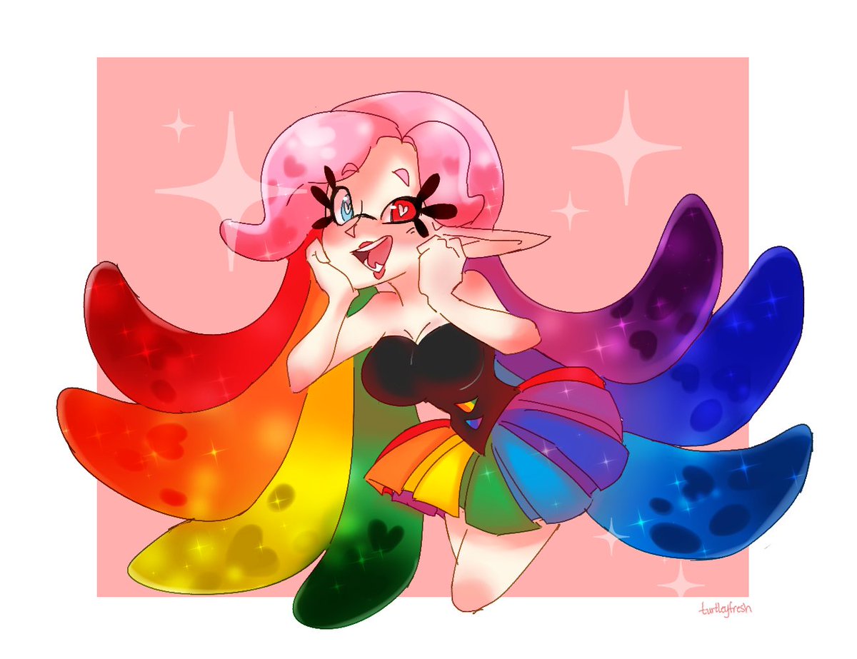 turtleyfresh's tweet photo. OMGGG GUYYZZZ DO YOU REMEMBER ME???? ITS ME SQUID OCTO PRINCESS UWU 👑 I"VE NEVER BEEN ON THE TWEETER BEFORE BUT I"M SO HAPPY TO BE HERE!!!!1!!

TODAY I TURN 3 YEARS OLD!!! THIS IS SO EXCITING 💖💖 

KISSES!! 💋 https://t.co/a21pbSXUgJ