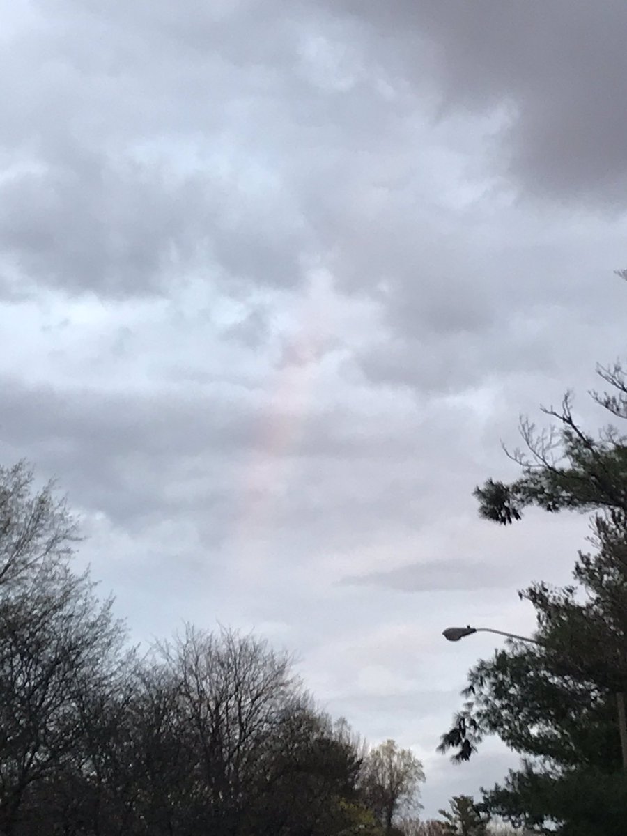 I just saw the faintest of rainbows on my evening walk. I’m going to take it as a positive sign.