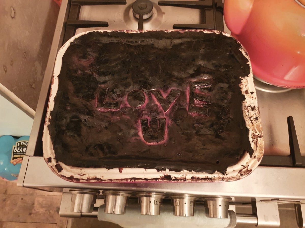 That is love #WellDone  His first attempt, tasted great and it was clearly made with ❤️