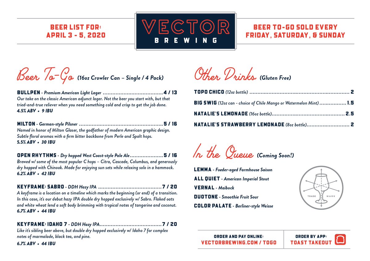 To-Go menu revealed! Get ready, Dallas. The heat is coming this weekend.🔥 #vectortogo