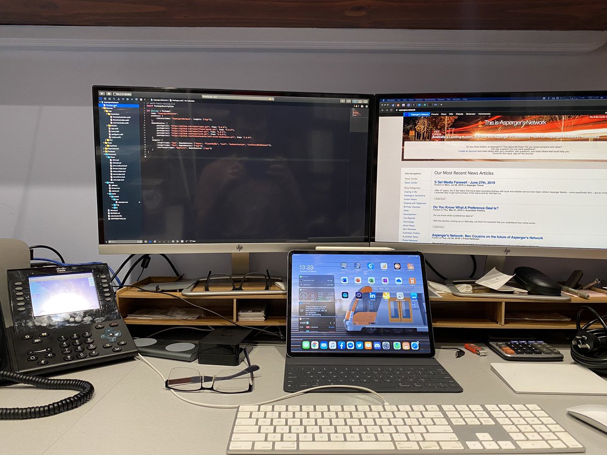 aspergermedia's tweet photo. Here’s Ben - our illustrious leader’s - desk. https://t.co/vHSEcKDWMV
