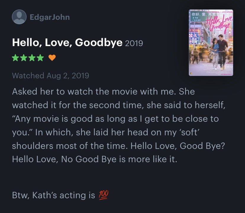 Hello, Love, Goodbye (2019)