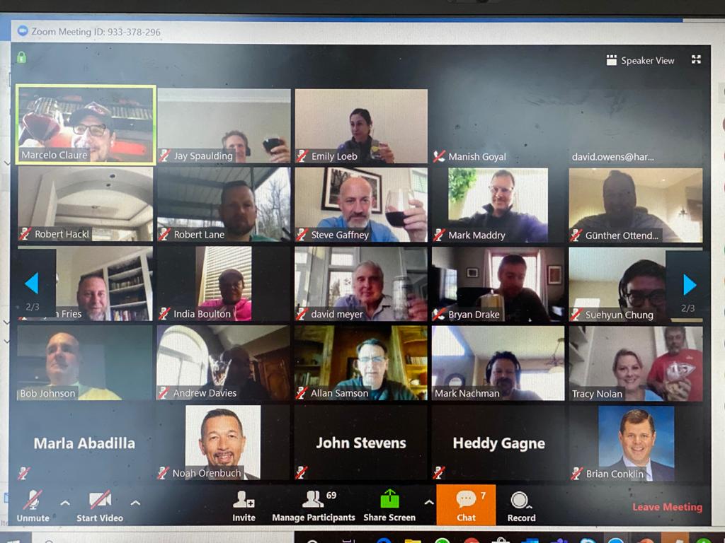 marceloclaure's tweet photo. I couldn’t pass up the opportunity to celebrate with some of my dearest @sprint partners, past and present, who have been instrumental in @sprint's turnaround journey over the past 5 years. Seeing their faces at our virtual happy hour brought me so much joy. https://t.co/t0oAlBeCKo