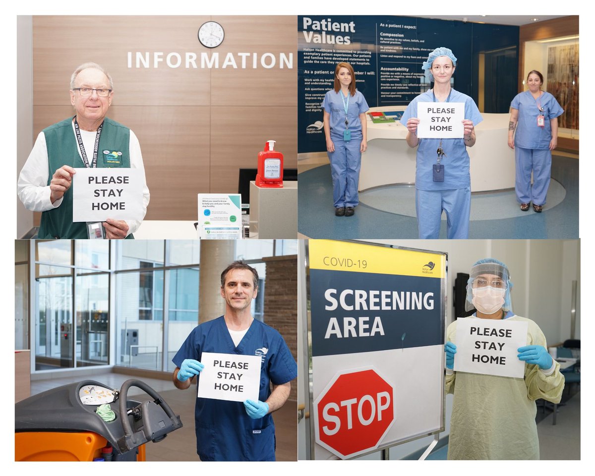 HaltonHlthcare's tweet photo. From all of us at #HaltonHealthcare, please stay home.

We kindly ask that everyone practice physical distancing and limit essential trips in public as much as possible. In the hospitals and in the community, everyone plays a part in reducing the spread of #COVID19 https://t.co/TRHrilQyXv