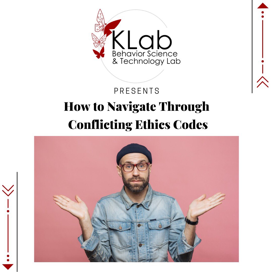 KLab_CSUN's tweet image. Ethical decision-making is vital right now. Learn how to navigate through conflicting ethics codes as we discuss the Rosenberg &amp;amp; Schwartz, 2019 article. Watch the video!

#ethics #ABA AppliedBehaviorAnalysis #BehaviorAnalysts #BCBA

youtube.com/watch?v=tIz1r_…