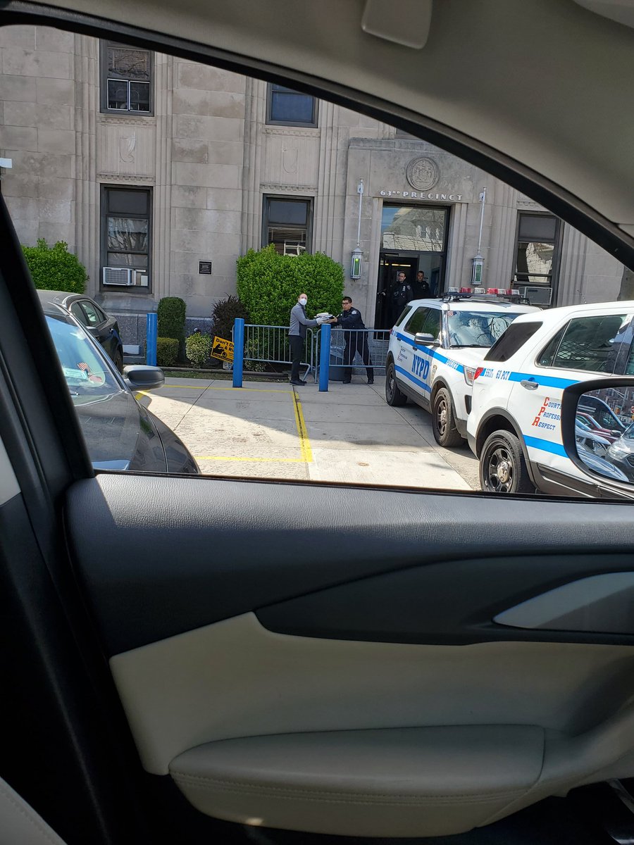 mayerdaman's tweet photo. The midwood community sent pizza to the @NYPD63Pct today as a small token of gratitude for the tireless and unending commitment and devotion during these times. ( inspired by @bethanyshondark ) https://t.co/lRJFHqnWlD