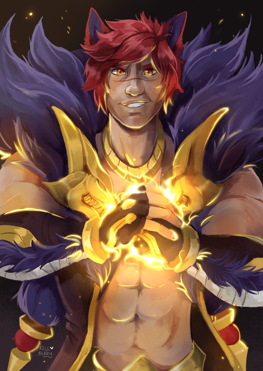 kellberryart's tweet photo. More painting practice ... this time with the boss. #sett #leagueoflegends #procreate #kellberryart #artistsontwitter https://t.co/JareGzsCau