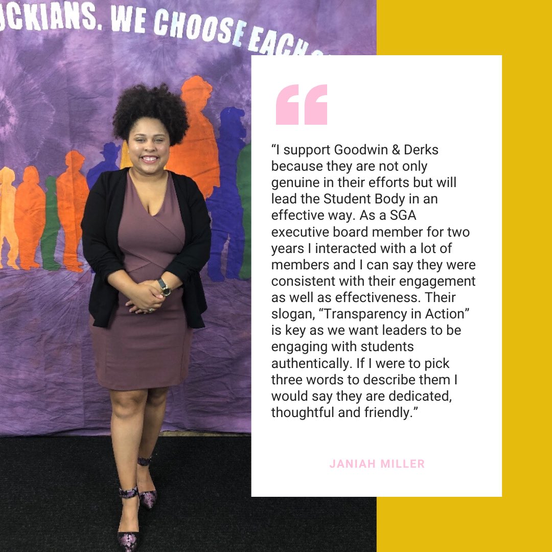 GoodwinDerks's tweet photo. See why Janiah Miller supports Goodwin &amp; Derks! https://t.co/U6rfm7HFdJ