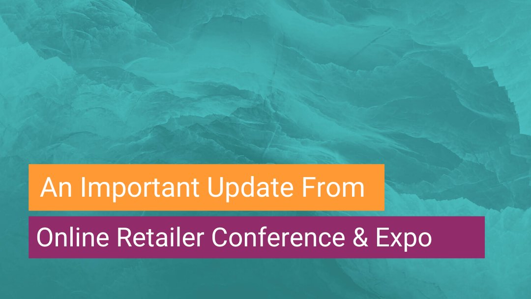 *An Important Update from Online Retailer Conference &amp; Expo* The Online Retailer team want to express our concern for everyone impacted by coronavirus. In the context of the current situation, #OR20 has been moved to 19-20 October 2020. Full statement: bit.ly/3bUMlnt