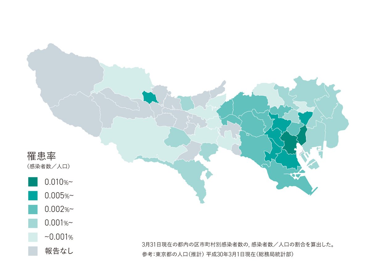 都 者 東京 数 市町村 別 感染 区 コロナ