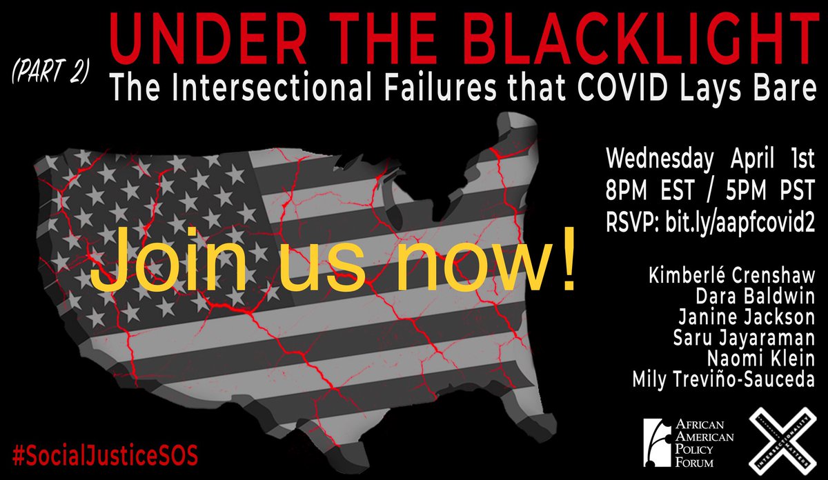 AAPolicyForum's tweet image. Join in the conversation! bit.ly/aapfcovid2 #SocialJusticeSOS #AAPFCOVID #intersectionalitymatters