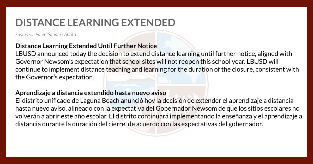 Read the full announcement: bit.ly/DistanceLearni…