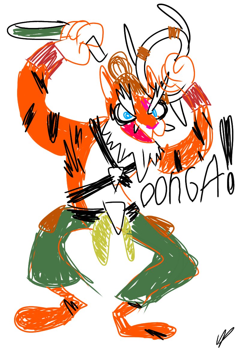 Patatero6's tweet photo. "They say my skill with the blade rivals art. Enjoy my latest masterpiece... And... OONGA!!!

already joking so I imagine if tiberius had been in OB64 <3

#Paladinsart #paladinsgame #paladinsfanart  #Shittyspray
#OB64 #AprilFoolsDay https://t.co/4pz64pnu1g