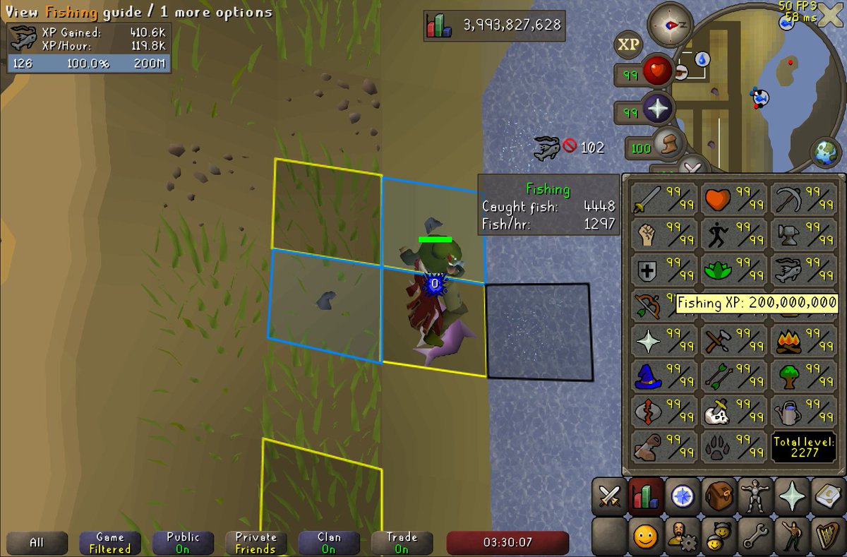 200m fishing xp 17/23