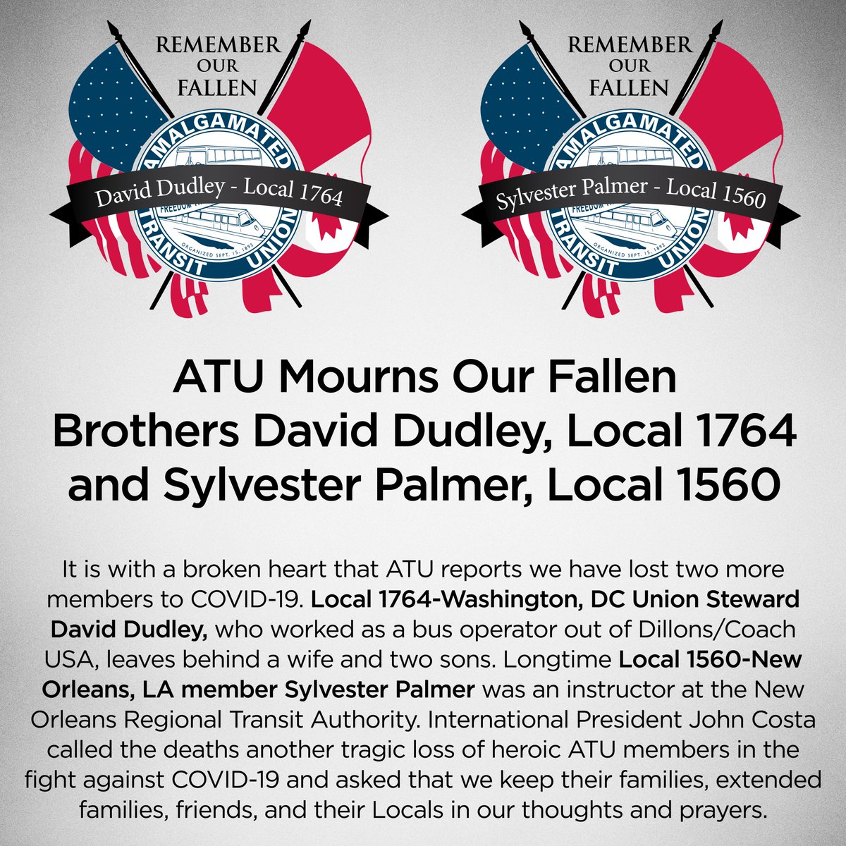 ATUComm's tweet photo. #1u #Solidarity #COVID19 #Frontlines https://t.co/XvYniBWW87