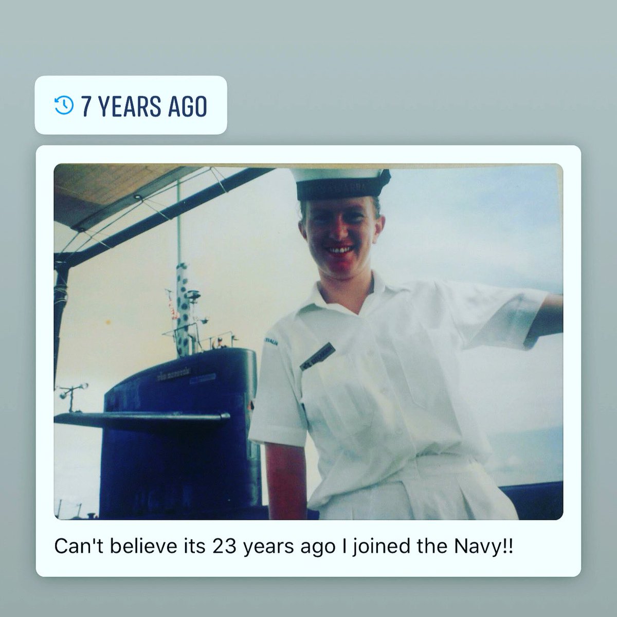 letsbereal_wk's tweet photo. Today marks 30 years ago that I jumped on that bus to head to HMAS Cerberus to start the chapter of my life as a sailor. #ge65 #navy #anniversary @Australian_Navy https://t.co/4gWqwOOX3Y