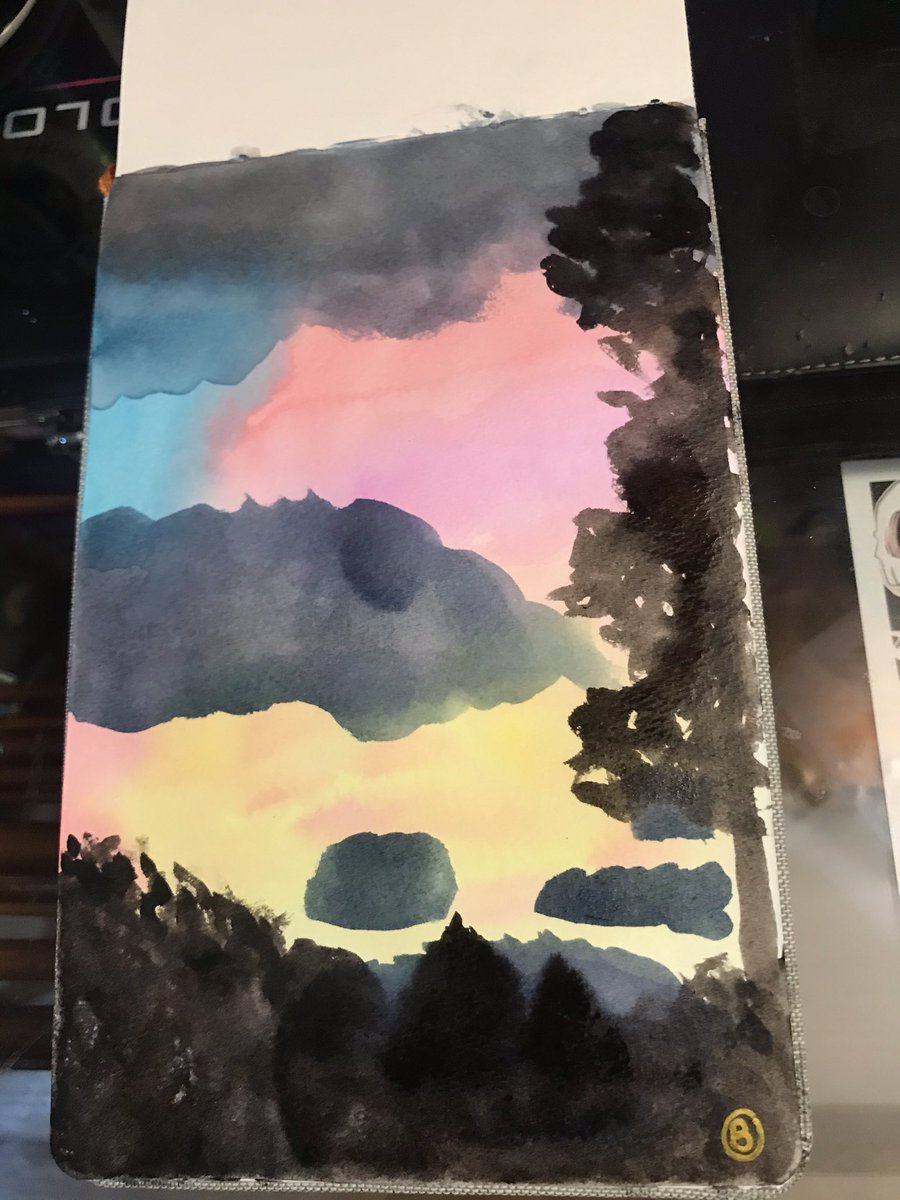 day 16, april 1st: an original watercolor painting of a photo i tookproud of this one because i did it all on my own, and i used my own photo for reference