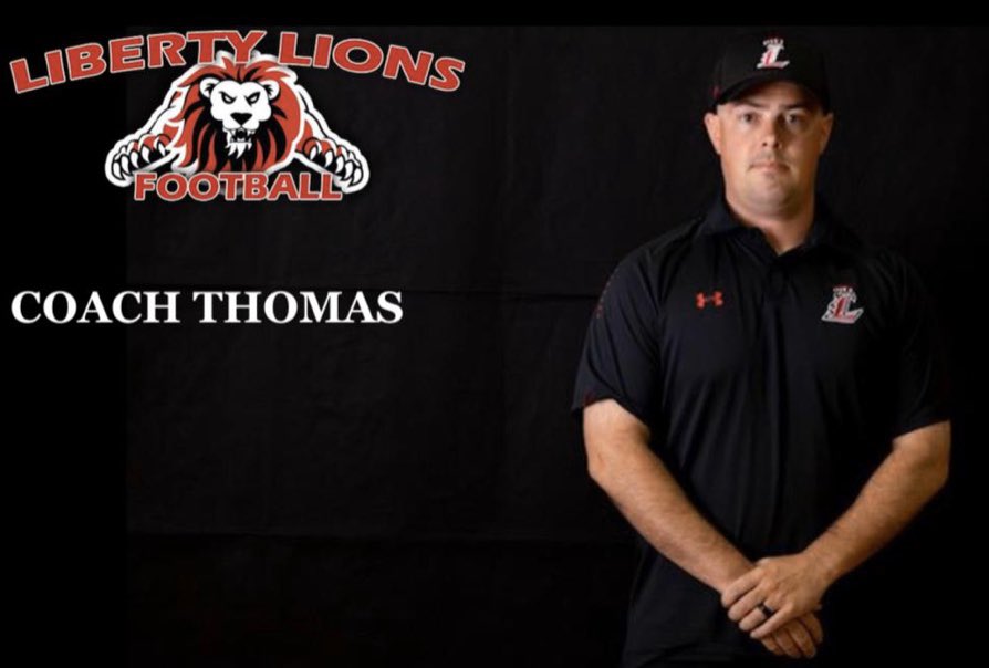 LibertyFBLions's tweet photo. Please help us congratulate Coach Thomas 🦁🔥 https://t.co/vOGLZ0mBQG