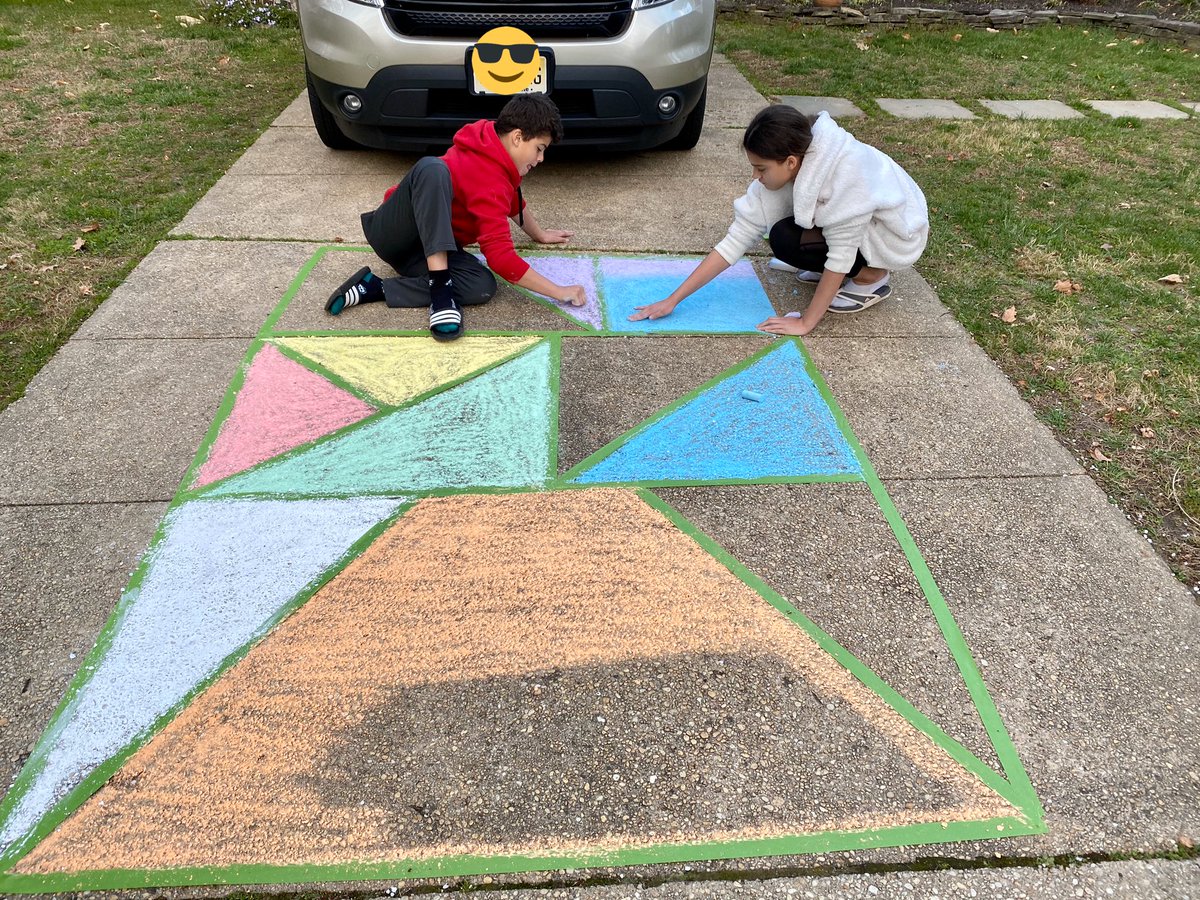 l_alston's tweet photo. Spending time away from our devices as we get creative with sidewalk chalk and share a positive message for our neighbors! #WeekofCalm #RPfamily @RPPrincipal @MTPSpride @LBpublicschools https://t.co/rBBnHqOtEV
