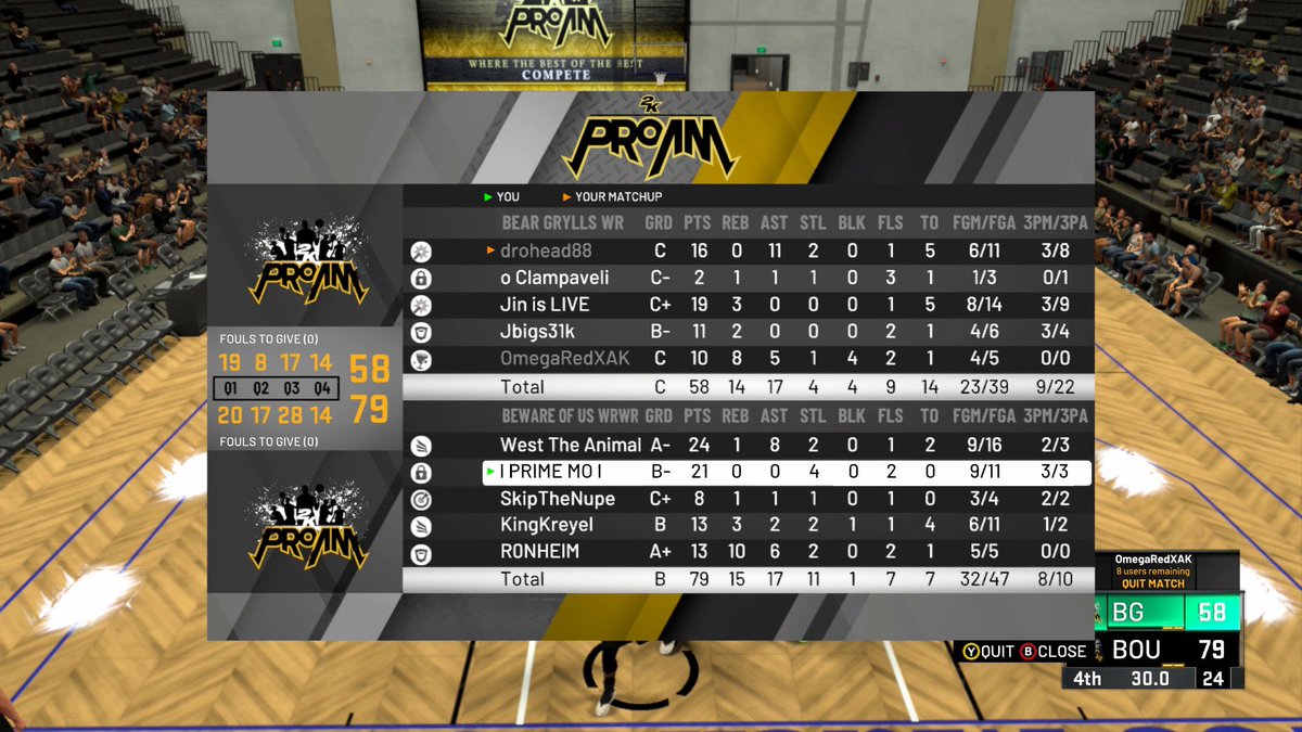 Some good Wr wins last night Ggs to these teams @WRproamleague <a href="/2kCompGames/">Jelani Mitchell</a> <a href="/Big_Brudda_PURP/">Coach Purp</a>