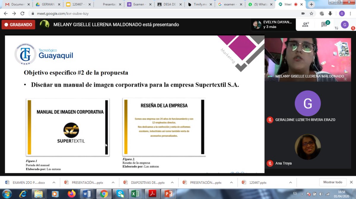 istg_ec's tweet photo. ¡Nuestros estudiantes siguen avanzando! Continúa la sustentación de Proyectos Reto en nuestra plataforma digital por parte de los alumnos de #Marketing del  #Itsgg
 
#SoyISTG
#LaEducaciónNoSeDetiene
#QuedateEnCasa
@almazeballos
@vallovig
@aldomaino @agustinalbanm @EduSuperiorEc https://t.co/4AsZvs49hE