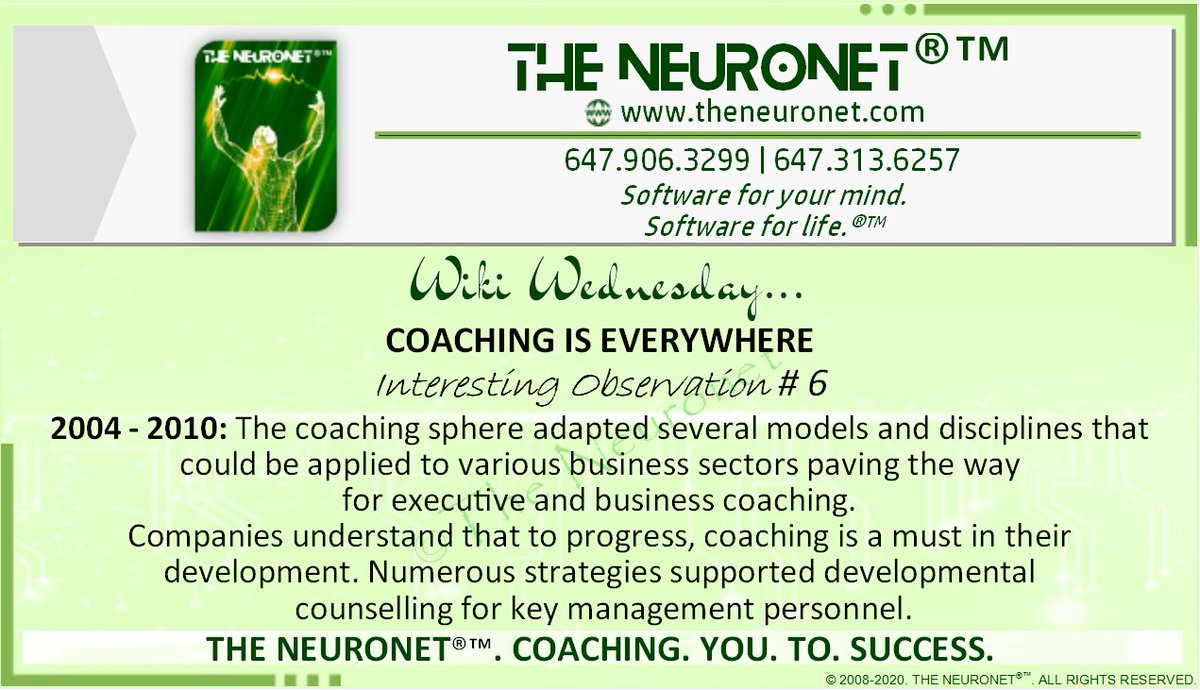 TheNeuronet's tweet photo. #COACHING exists EVERYWHERE
This week we look at the tremendous impact of coaching during 2004-2010. 
#theneuronet #wikiwednesday #motivation #leadership #success #progress #inspiration  #drive  #change #coach  #lifecoach #businesscoach #leadershipcoach https://t.co/CFh8euouSG