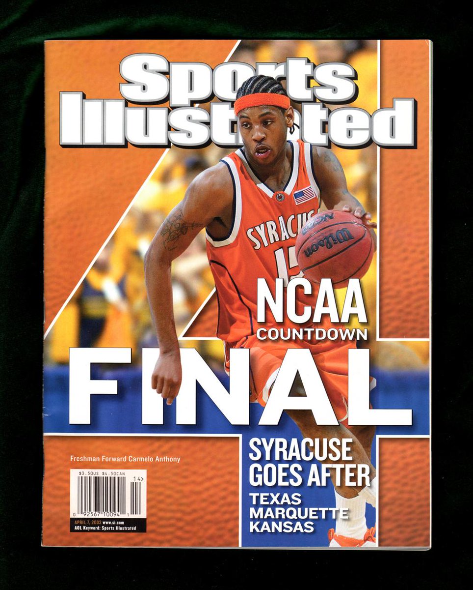 MatthewGut21's tweet photo. Sports Illustrated covers from 17 years ago this month. "Sweet Victory, Orangemen: Unranked to No. 1" https://t.co/Ol3fwWm5Wf