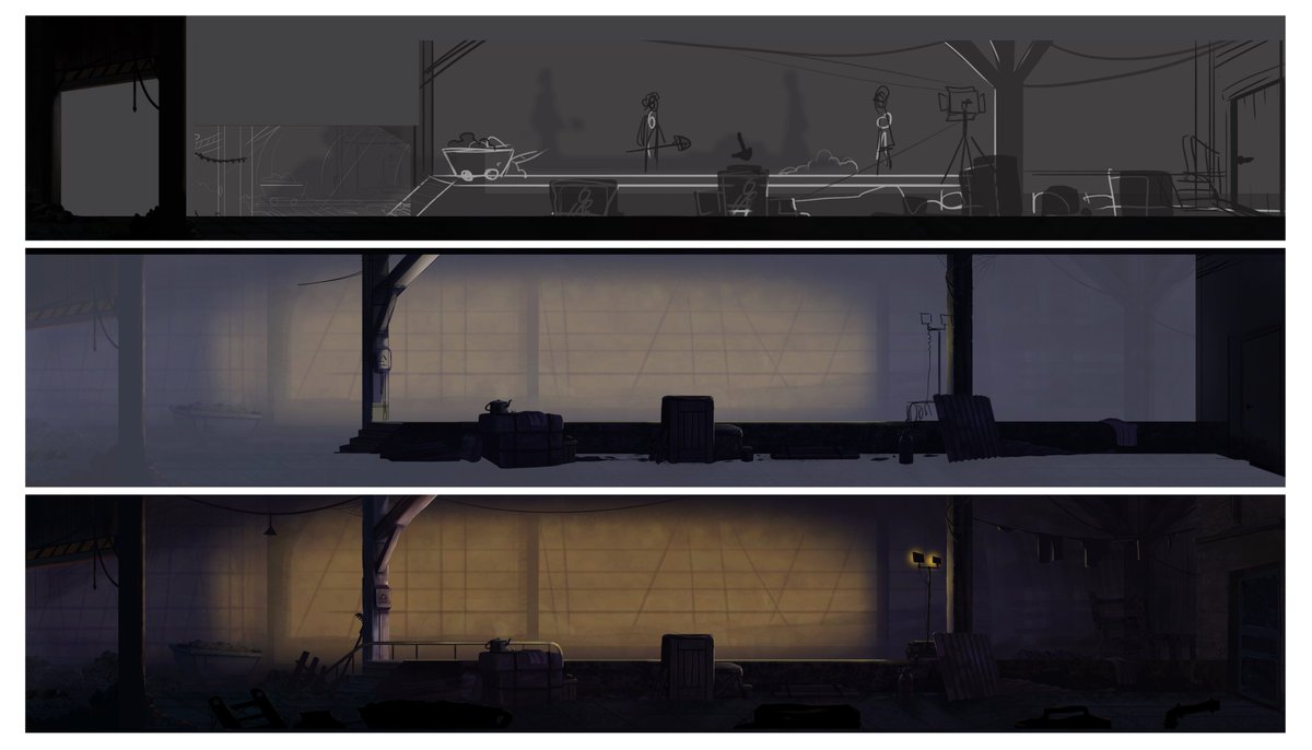 FragilePCgame's tweet photo. Hi.
We are still working on our project. Here is some picture of process.
#indiegames
#2dgames
#gamedev
#conceptart
#videogames
#backgroundart 
#QuarantineLife 
#fragile
#thursdayvibes https://t.co/SS01pGtLnZ