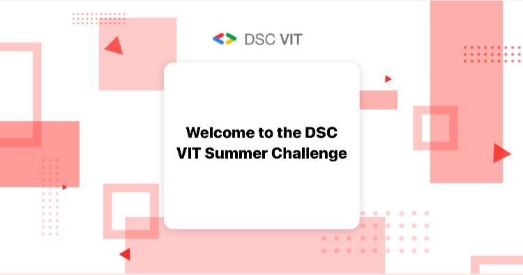 gdgvitvellore's tweet photo. We are glad to introduce to you, the #DSCVIT #SummerChallenge.
By the end of this challenge, you would have completed a lot of mini-projects. Apart from that, you will build a habit to code regularly! Top 5 participants will also get exciting #swags at the end.
#100DaysOfCode https://t.co/DwDJyEhCMq