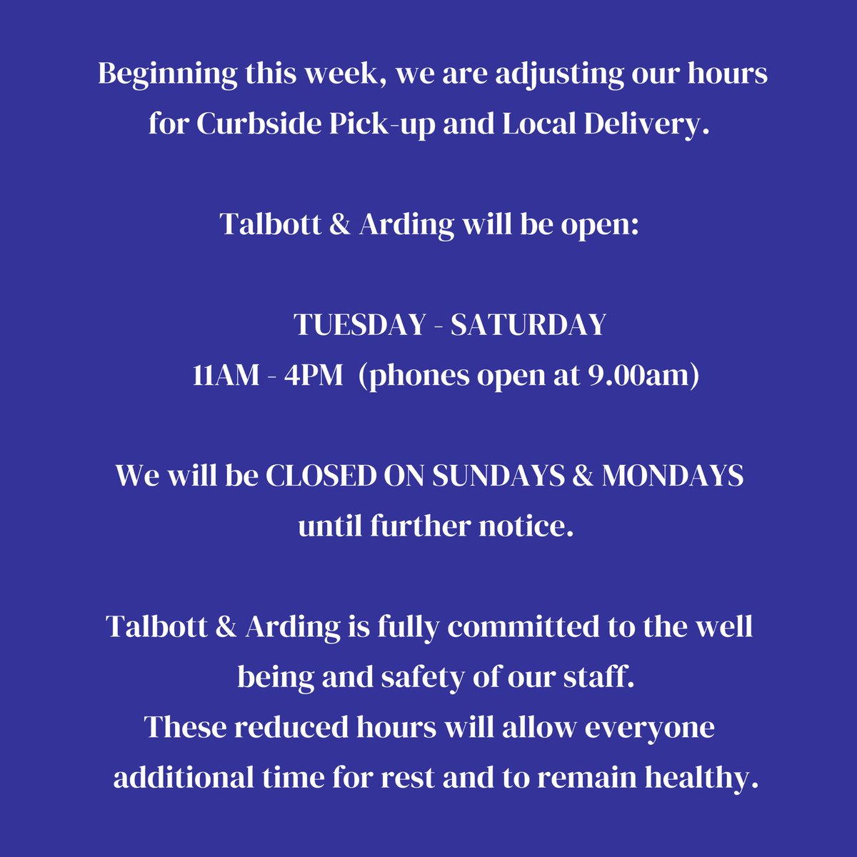 Talbott & Arding Cheese and Provisions tweet media